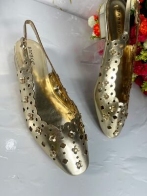 Bamboo slingback in gold
Size 39