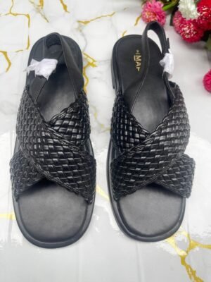Map Sandals in Black Size 40