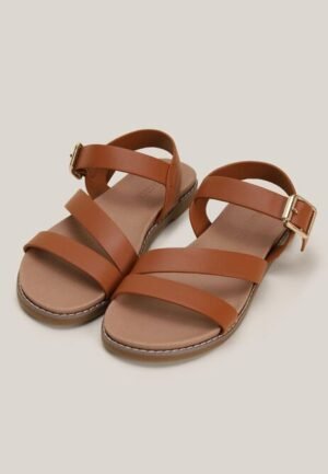Peacocks strap sandals in brown colour 
Size 41